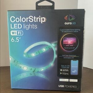 Tzumi Aura LED 10-Watt Equivalent 6.5 Ft. Wifi Enabled Smart LED Tape Light 12-V